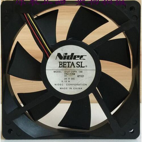 NIDEC D12T-24PH 13B 24V 0.13A 12CM 12025 3wire fan