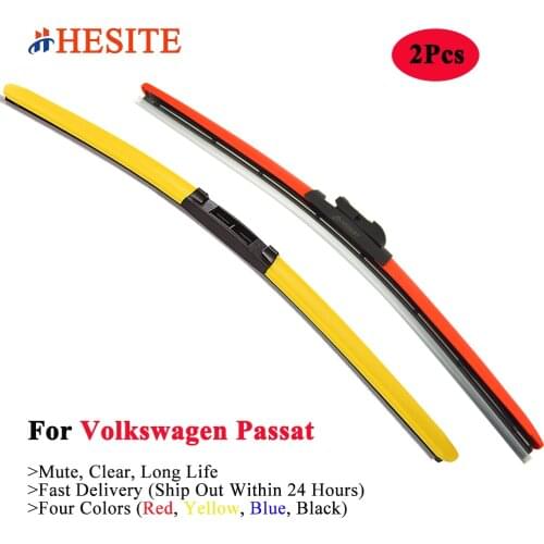 HESITE Colorful Windshield Wipers For VW Volkswagen Passat B5 B6 B7 B8 35I MK4 MK5 MK6 Accessories Window Screen Wiper 2016 2017