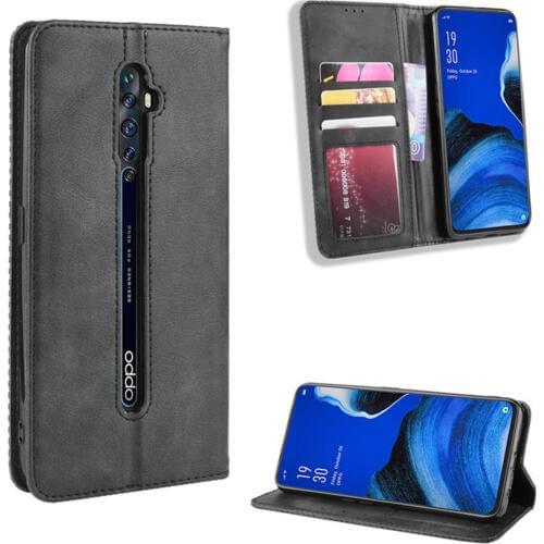 For OPPO Reno 2Z Luxury Flip PU Leather Wallet Magnetic Adsorption Case For Oppo Reno 2F Reno2Z Reno2F Protective Phone Bags