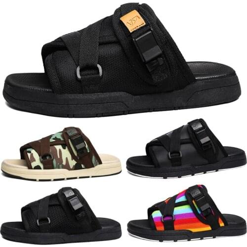 New Men summer slippers women couple net flip-flops comfortable footwear Casual Shoes Non-slip Beach slippers plus size 36-45