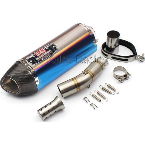 Motorcycle Exhaust muffler System Mid Connect link Pipe with Yoshimura Muffler Exhaust Escape moto for Suzuki GSR750 GSR 750