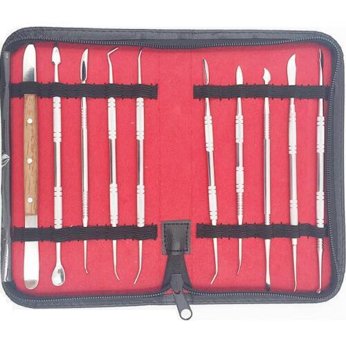 10pcs Dental Lab Equipment Wax Carving Tool Sets Carve Clay Sculpting Pottery Tool Blade Surgical Dentist Sculpture Knife Tools