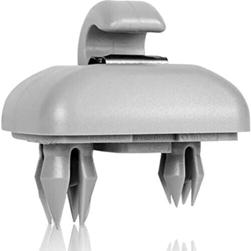 Snap Retainer Parts Window Shade Sun Visor Clip Clamps Hanging Bracket Hanger Durable Auto Hook Car Interior Easy Install Gray