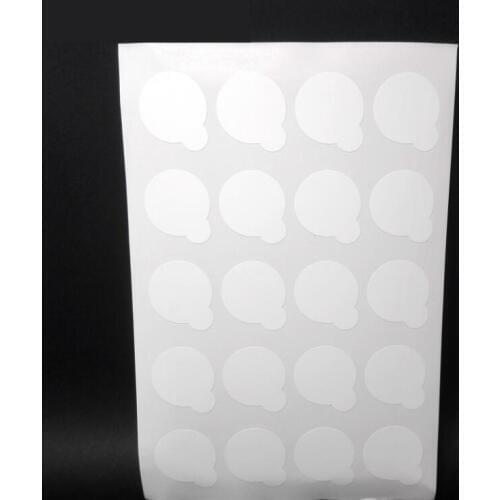 100pcs disposable Eyelash glue holder Pallet Eyelash Extension glue pads stand on eyelash jade stone small size 2.5cm