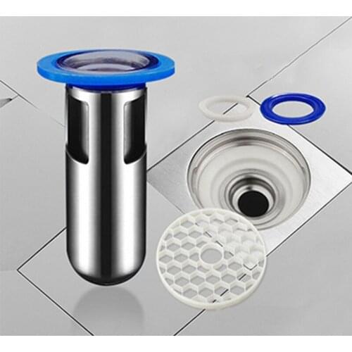 304 Stainless Steel Deodorant And Insect Proof Floor Drain Core Deep Water Seal U-type Bathroom Toilet Sewer Drain Core