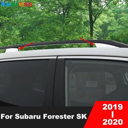 For Subaru Forester SK 2019 2020 ABS Matte Roof Rack Luggage Carriers Decoration Cover Trim Baggage Holder Strip Car Styling