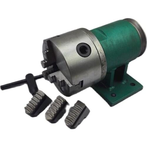 80/100 Lathe spindle assembly with flange connection plate transition plate 80/100 spindle four-jaw chuck free shipping