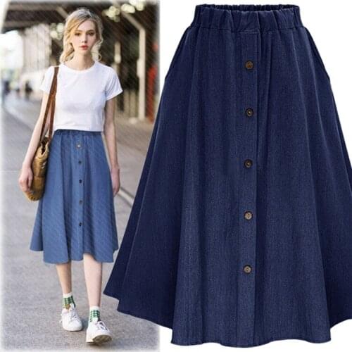 JS149J-Summer new denim skirt womens high waist show thin a sub skirt all over the body skirt