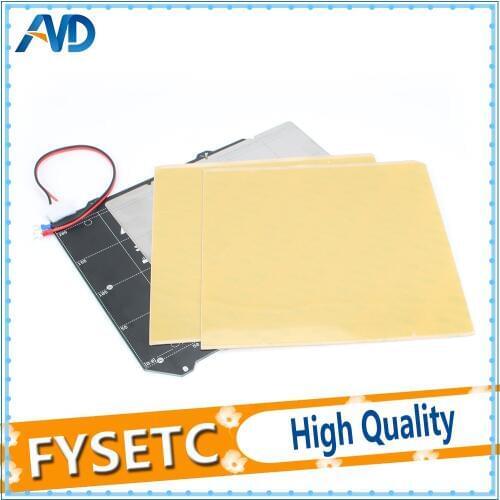 Clone Prusa i3 MK3 Magnetic Heated Bed MK52 Wiring Thermistor Kit With Magnet + Steel Sheet +2pcs PEI For Prusa i3 MK3