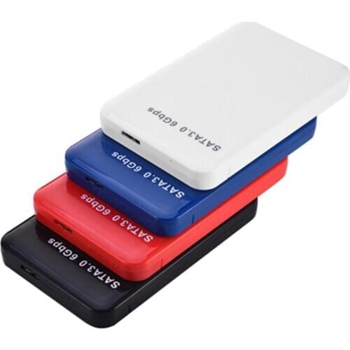 2.5 Inch HDD Enclosure USB3.0 to SATA 3.0 Hard Disk Drive External HDD Case Box 6 GB/s Supports 3TB