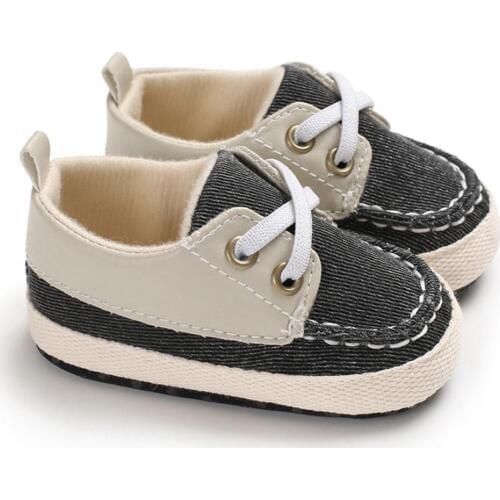 Baby Boys Breathable Anti-Slip Shoes Sneakers Soft Soled Walking Shoes 0-18M