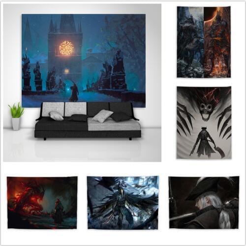Bloodborne Tapestry Art Wall Hanging Sofa Table Bed Cover Home Decor Poster