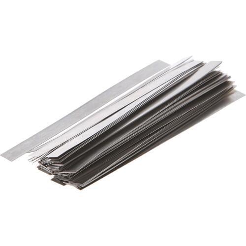 Pure Nickel Strip Sheets 99.96% 0.15/0.2mm x 8mm x 100mm for Battery Spot Welding Machine Welder Equipment 50pcs