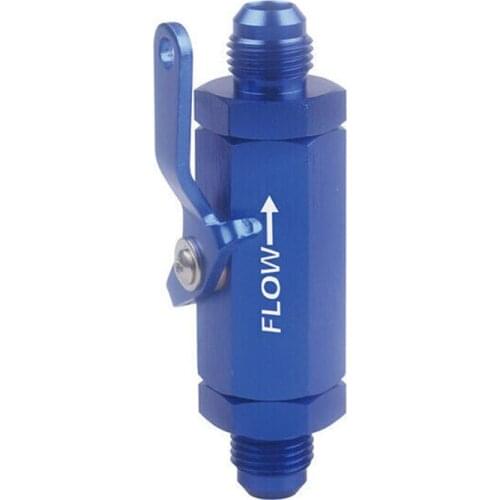 Car Modified Parts High Quality AN6 Lnline Shut-off Valve Aluminum Inline Fuel Shut-off Valve