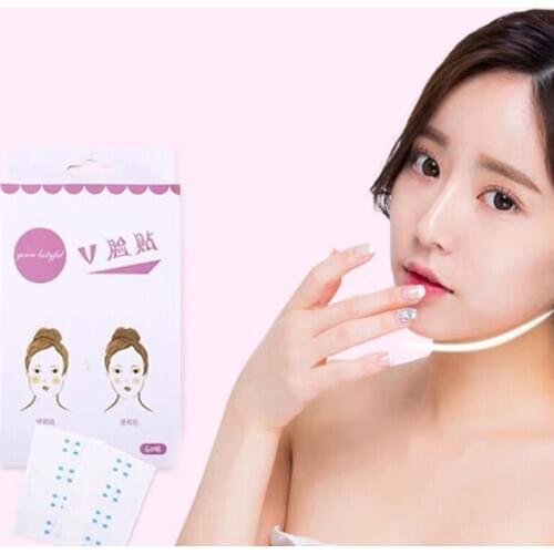 40Pcs/Set Invisible Thin Face Stickers Face Facial Line Wrinkle Sagging Skin V-Shape Face Lift Up Fast Chin Adhesive Tape