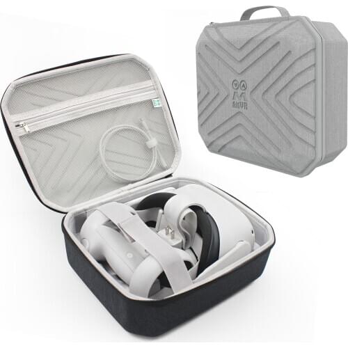 VR Accessories EVA Hard Case For Oculus Quest VR 2 Headset Portable Handbag Shockproof Storage Box Package For Oculus Quest 2