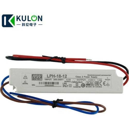 Original MEAN WELL Switch Power Supply LPH-18 Single Output 18W 1.5A 12V 24V 36V meanwell led driver 220vac to 12vdc