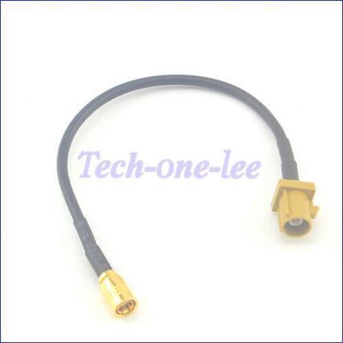 RF Coaxial Cable Fakra K Plug to SMB Jack GSM Antenna Extension Cord Connector Pigtail Cable RG174 15CM