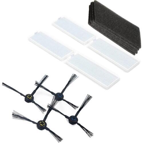 Robot Vacuum Cleaner HEPA Filter Side Brush for ilife A9S A7 robotic Vacuum Cleaner Brushes Sponge Filters Parts Accessories