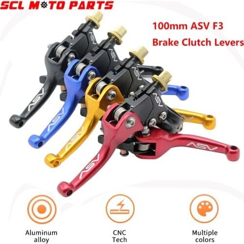 ALconstar-100mm ASV F3 Brake Clutch Levers CNC Foldable For Honda Yamaha Kawasaki Suzuki CR CRF YZF WRF KX KXF RM RMZ Universal