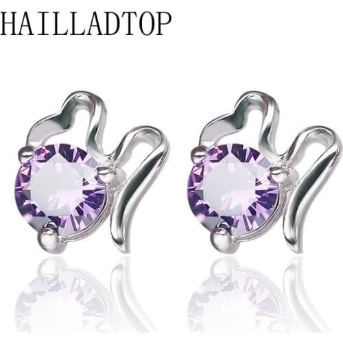 CloverBlue Sky Cloud Stud Earrings Silver-plated Fashion Earrings Temperament Eear Jewelry