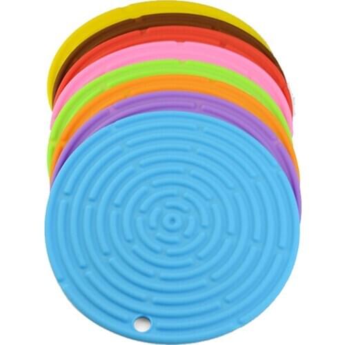 Silicone Pot Mats Holders Hot Pads Insulation Non-Slip Drying Cup Mat Silicone Heat Resistant Non-stick BBQ Mat