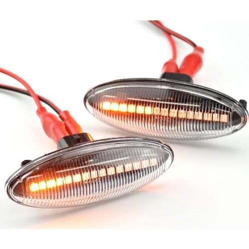 Turn Signal Light A Pair For Toyota Yaris COROLLA Auris Mk1 E15 RAV4 Mk3 Blinker Light LED Car Dynamic Side Marker Signal Lamp