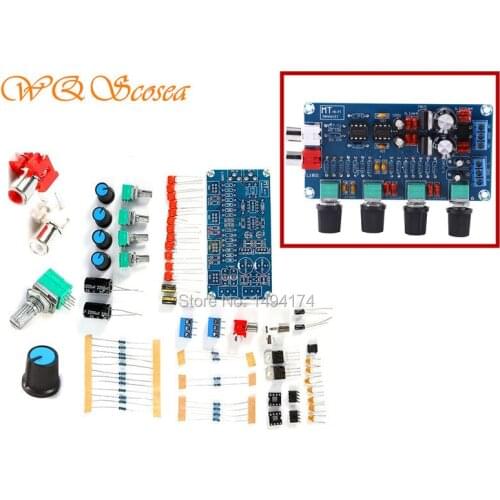 WQScosea Q8S-278 NE5532 OP-AMP HIFI Amplifier Volume Tone EQ Control Board Preamplifier DIY Kits