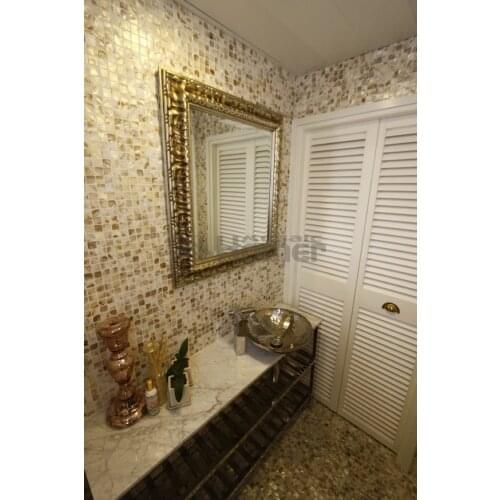 Bathroom wall mosaic tiles, cheap mother of pearl tiles bathroom shower shell mosaic wall tiles free shipping