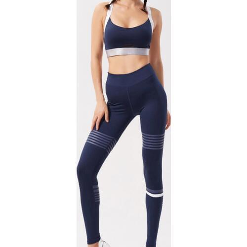 2020 New Yoga Suit Women Sweat Absorption Moisture Removal Exercise Fitness Suit Spring Summer Running Fashion Offset Yoga Set