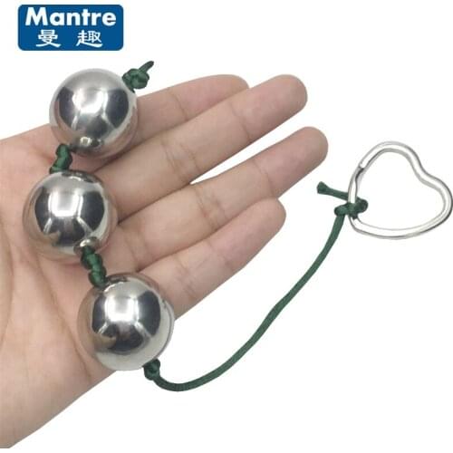 Stainless Steel Anal Beads Ball Metal Butt Plugs Prostate Massage Erotic Games Sex Toys