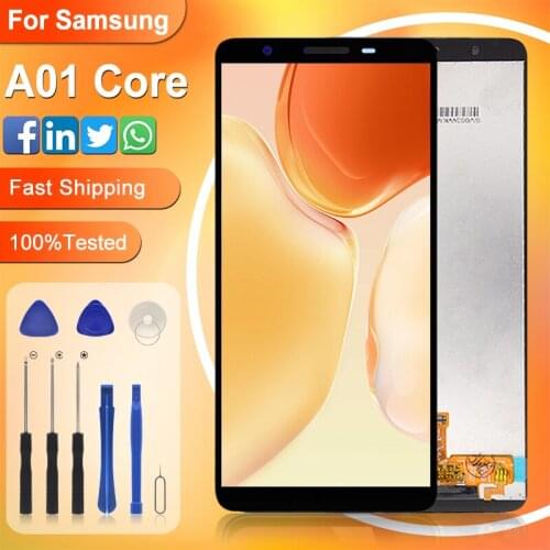 Catteny For Samsung A01 Core Display For Samsung A013 LCD With Touch Screen Digitizer SM-A013F Assembly Free Shipping With Frame