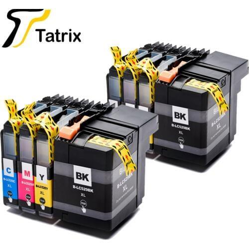 Tatrix Compatible For Brother LC529 LC525 Ink Cartridge suit For Brother DCP-J100 DCP-J105 MFC-J200 Printer