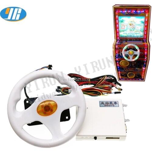 Childrens entertainment game machine indoor racing game machine game board +Wire harness+steering wheel