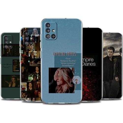 The Vampire Diaries Damon Case For Samsung Galaxy A51 A32 A42 A52 A71 A72 5G A21 EU A01 A02 A11 A12 A31 A41 A91 Transparent Capa