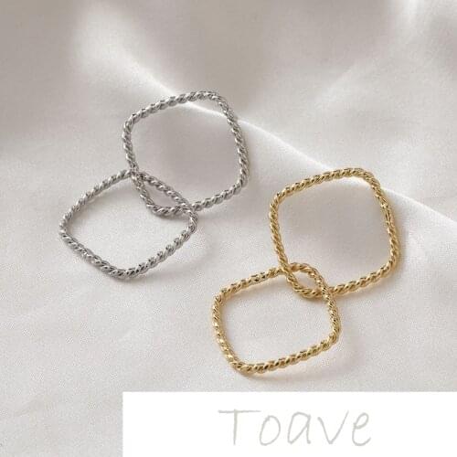 14K gold double layer diamond twist earrings earrings diy hand-made material accessories 2PCS