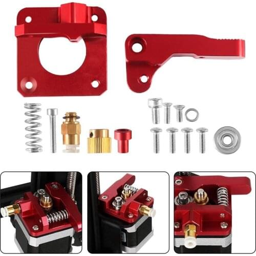 3D Printer MK8 Extruder 1.75mm Filament Feeder Aluminum Alloy 3D Printer Parts Replacement for CR-10 Right Side/Left Side