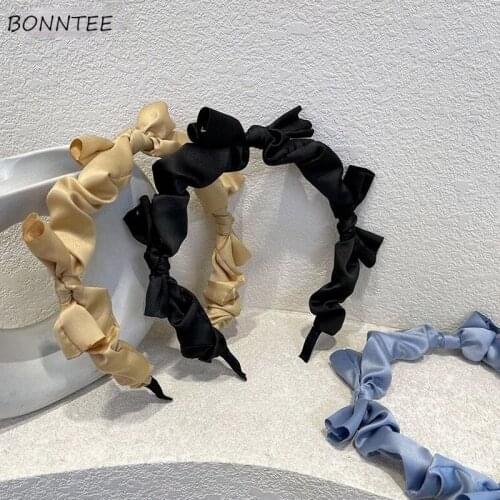 Headwear Women Solid Fashion Ulzzang Simple Cute Candy Colors College Kawaii Daily Hairbands Popular Chic Summer Casual Decorate