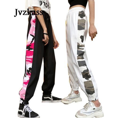 Jvzkass 2019 new Europe and the United States hiphop pants female girl students loose and comfortable handsome feet sweatpants Z242