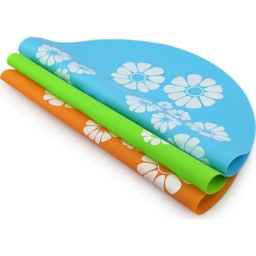 Pad Pet Fountain Mat Feeding Accessories Anti-slip Mat Waterer Pad Silicone Water Dispenser Feeder Mats Pets Large Floral Mats