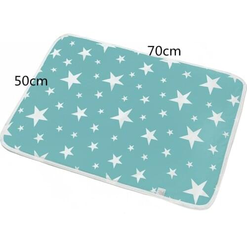 50*70cm Baby Diaper Changing Mat Portable Foldable Washable Waterproof Mattress Travel Pad Floor Mats Cushion Reusable Pad Cover