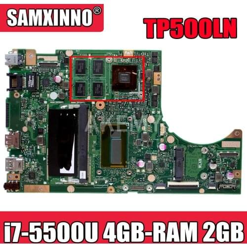 Akemy TP500LB Laptop motherboard For Asus TP500L TP500LB TP500LN TP500LNG mainboard test ok i7-5500U 4GB-RAM/2GB graphics card