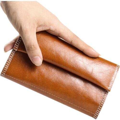 PU Leather Tobacco Pouch Bag Portable Cigarette Rolling Pipe Waterproof Smoking Paper Holder Wallet Bag Tobacco Storage Bag