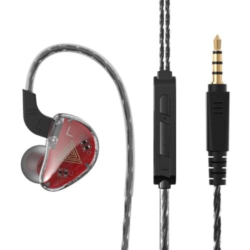 Metal Noise Cancelling Heavy Bass Earbuds 3.5mm Wired Earphones Sports Hifi Music Headset for Mobile Phone QKZ AK9 Earphones