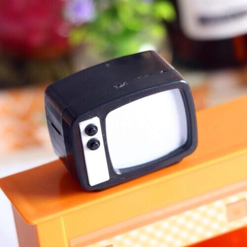Dollhouse Miniature Simulation Flat Screen TV Television Model Furniture Toys House Accessories Dollhouse Furniture Toys