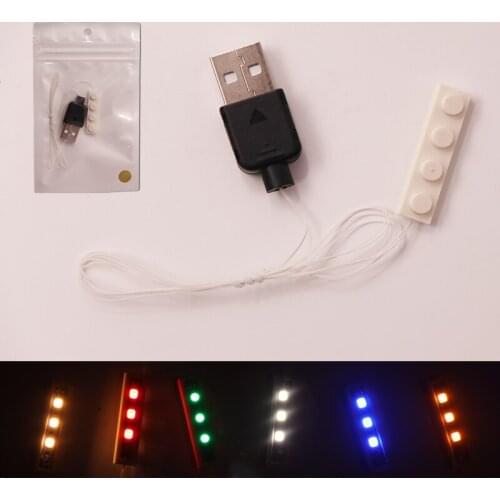 Led Light Set For Lego Building Block City Street 1set LED light battery box USB For lego /pin/ Creator House DIY Toys