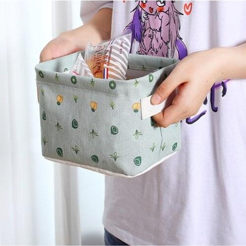 DIY Desktop Storage Basket Sundries Underwear Toy Storage Box Cosmetic Book Organizer Stationery Container Laundry Basket