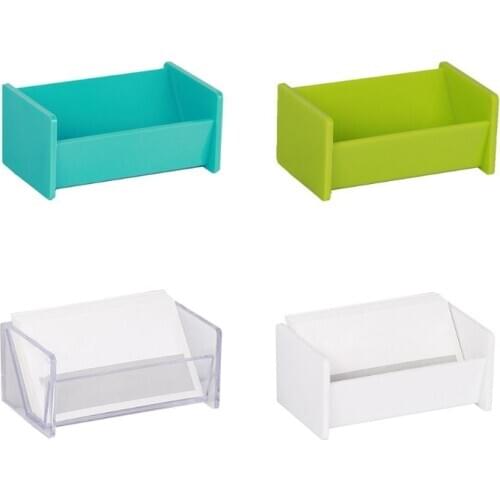 Desktop Business Name Card Box Storage Display Stand Holder Rack Table Organizer M17F