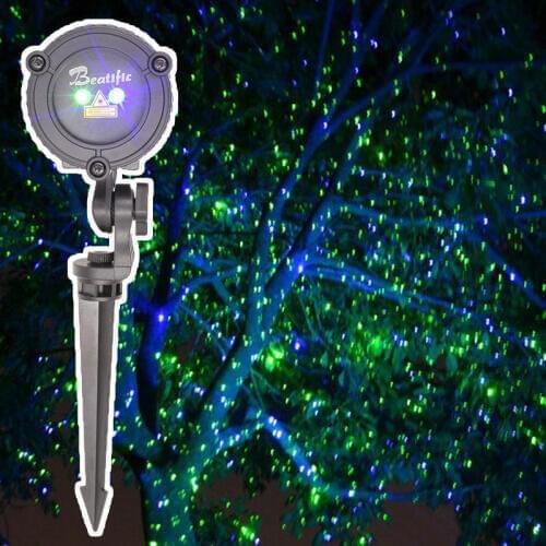 Single Green Static Effect Laser Projector 2021 New Year Christmas Holiday Decorations Outdoor Lights
