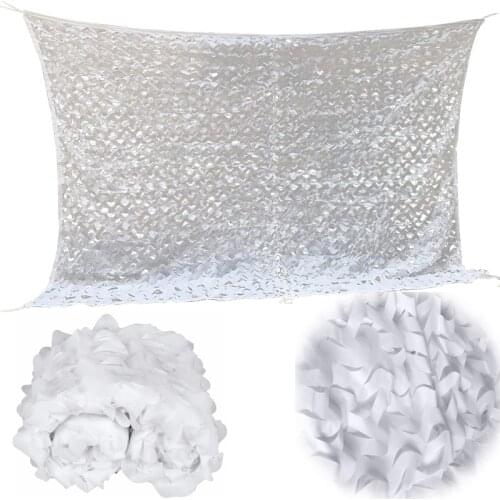 Hunting Military Camouflage Nets White Mesh Woodland Camo Netting Camping Sun Shelter Garden Car Cover Tent Outdoor Sun Shelter